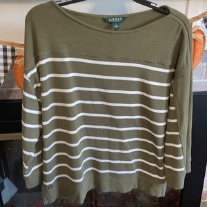 Olive green Ralph Lauren top